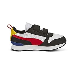 Puma R78 Hook & Loop Sneaker, White-High Risk Red
