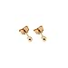 14k Rose Gold Ball Stud Earrings, 2mm
