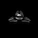 Hot Sale! AMA(TM) Hands Spinner Tri-Spinner Fidgets Fingertip Bearing Toy EDC Focus Gyro Toy (Black)