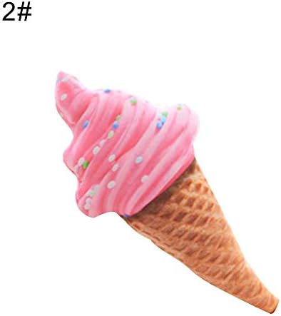 tyhmnoiiu Simulation 3D Ice Cream Doll Plush Stuffed Pillow Cushion Sofa Bedding Decor, Multiple Pictorial Style, High Simulation, Soft, Skin-Friendly