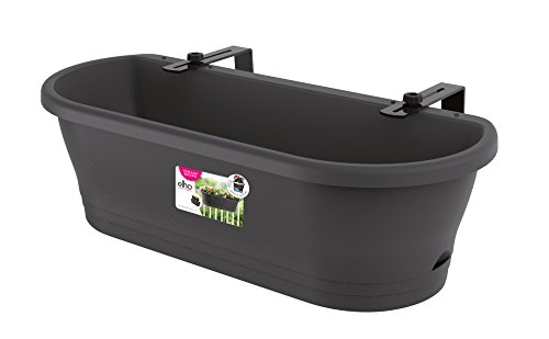 Elho Corsica Easy Balcony - Übertopf - Anthrazit - Draußen & Balkon - L 58.5 x W 24.5 x H 20.2 cm – Bild 3