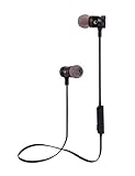 Bluetooth Headphones Sports Wireless Earbuds Sweatproof Headset Magnetic attraction Stereo Earphones for Running Workout Gym Noise Cancelling Proshine(Black)