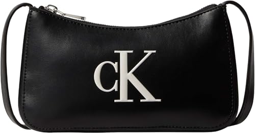 Bolso de mano Mujer Bold Mini con cierre de cremallera, Negro (Black/White), Talla Única