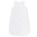 Ely's & Co Wearable Blanket Baby Sleep Bag 2 Pack I Grey Grid (3-6 Months)