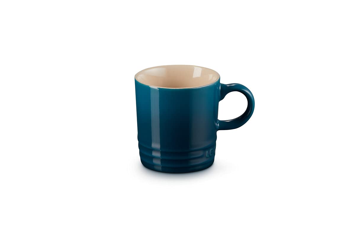 LE CREUSET Stoneware Espresso Mug, 100 ml, Deep Teal, 70305106420099