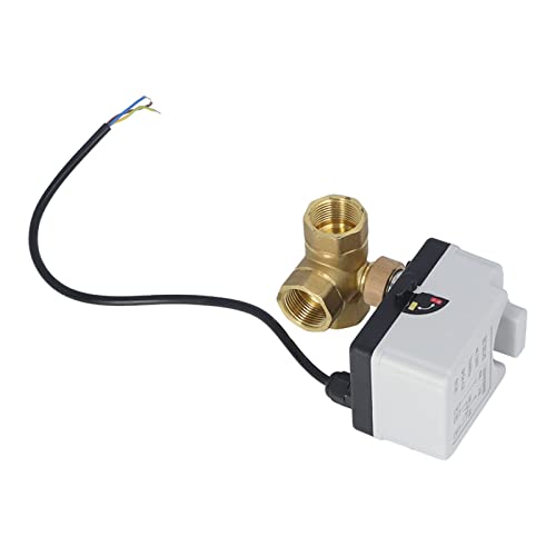 Ball Valve 3 Way Motorized DN20 3 Wire 3/4in AC220V Brass Electric Actuator for Industrial Use
