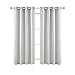 Deconovo Grommet Blackout Curtains Thermal Insulated Window Coverings Window Treatments for Living Room 52W x 63L Inch Platinum Set of 2