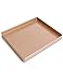 12 x 10 Inch Carbon Steel Baking Pan, Momugs Nonstick Square Bakeware Roasting Tray, Gold