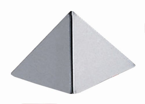 De Buyer Professional Food Service Collection Stainless Steel Pyramid Dessert Mould 12 x 12 x 8 cm