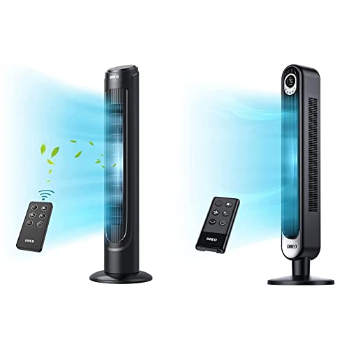 Dreo Cruiser Pro Tower Fan 90° Oscillating Fans u0026 Tower Fan with Remote, 42  Inch Oscillating Bladeless Fan with 6 Speeds, 3 Modes, LED Display, Quiet  Indoor Standing Fans in Saudi Arabia | Whizz