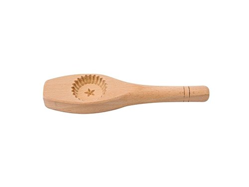 Small Carved Round Wooden Maamoul Mold ( Tradition Middle Eastern Cookie Mold Press ) 1-3/4