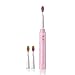 Sonic Electric Toothbrush Pink Toothbrush for Girls and Kids, 5 Modes and 3 Brush Heads, USB Charging Travel Toothbrush 2-Minute Timer for Oral Care, Waterproof