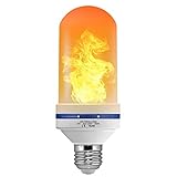 LED Flame Effect Light Bulb 5W 1300K Flame LED Bulbs with Upside Down Effect 3 Modes Flame Light Bulb E26 Based for Halloween Home/Hotel/Bar Party Decoration by LUXON