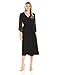 James & Erin Women's Bell-Sleeve Georgette Maxi Dress