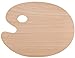Tebery Oval Shaped Wooden Palette 11.75