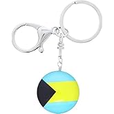 SandT Collection Bahamas Round Souvenir Keychain