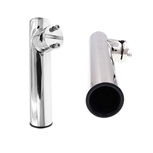 QWXZ Praktisch Boot Fisch Rutenhalter Edelstahl 316 Clamp Auf Angelrutenhalter Verstellbarer Sitz for 7/8 „-1“ Tube… – Bild 3