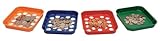 MMF Industries Speed Sort Coin Sorting Trays, 4 Color-Coded Trays for Pennies through Quarters, Assorted Colors (223400000)
