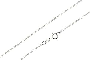 SilverAmber Jewellery UK - Sterling Silver 18" Inch Delicate Italian Square Snake - 0.7 mm Chain Necklace
