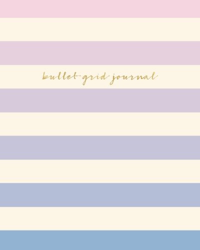 Bullet grid journal: light ombre pink purple, 150 dot grid pages,…