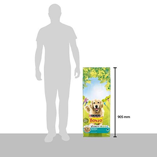 Bonzo Senior Hondenvoer, Hondenbrokken voor honden van 7 jaar en ouder, met Kip, 12366812, 15kg - Afbeelding 7