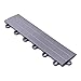 Speedway Garage Tile F789453S Garage Floor Female Ramp Edges with Loops, Silver