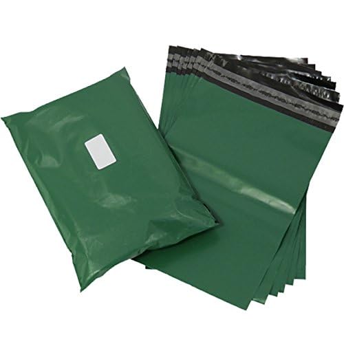 Triplast 12 x 16-Inch Plastic Mailing Postal Bag - Olive Green (Pack of 100)