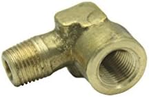 LTWFITTING Brass Pipe 90 Deg 1/8-Inch Male BSPT x 1/8-Inch Female Street Elbow Forged Fitting Fuel Air Boat (Pack of 5)