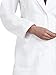 ICU by Barco Women's Junior Fit 34 Inch 5 Pocket Princess Seam Lab Coat, White, X-Small