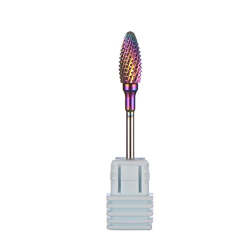 Sunsee 1PC Blue Nano Coated Carbide Nail Drill Bit Gel Remove Polishing (D) - Thumbnail 2
