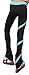 ChloeNoel P06 - Spiral Figure Skating Pants Turquoise Child Small
