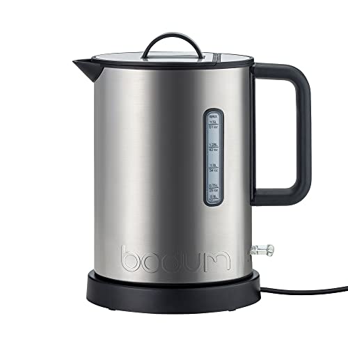 Bodum 5500-57EURO-2 IBIS Electric Kettle, Stainless Steel, 1.5 Litre, Matte Chrome