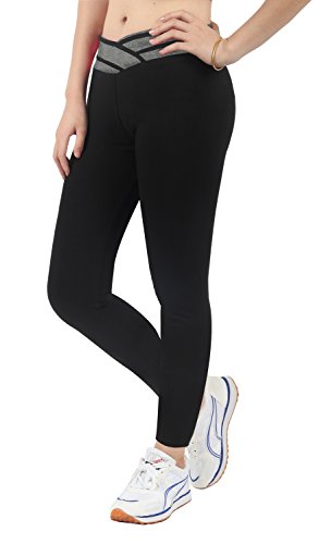 iLoveSIA Women's Yoga Ankle Leggings Grey size XL