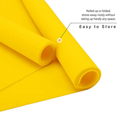 27.5 x 19.6 inches Silicone Mats, Gartful Oversize Resin Jewelry Casting Molds Mat Tumbler Sheets Nonslip Nonstick Multipurpose Placemat Waterproof Table Mat for Craft, Liquid, Resin, Yellow - Thumbnail 3