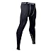 Xtextile Sports Compression Running Leggings Gym Exercise Elastic Tight Pants Leggings for Men Male (L)