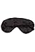 Tranquility Therapeutic 19 Momme Pure Mulberry Silk Sleep/Eye Mask with Adjustable Strap (Black)