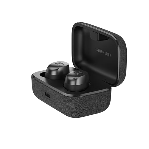 Sennheiser ゼンハイザー MOMENTUM True Wireless 4 スマートワイヤレスイヤホン Bluetooth 5.4 クリアサウンド ノイズキャンセリングイヤホン 快適設計 30時間バッテリー 適応型ANC LE Audio Auracast ブラックグラファイト