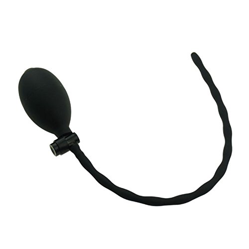 The Bondage Locker Inflatable Urethral Probe Penis Plug Black