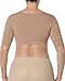 Leonisa Seamless Upper Arm Shaper Slimming Compression Vest with Posture Corrector, Beige, Small