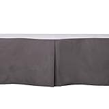 Bacati Crib/Toddler Ruffles or Skirt, Solid Grey