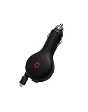 LG Exalt Cellet Retractable Cord Auto Car Charger Adapter Black