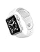 Apple Watch Sport 42mm with Silver Aluminum Case and White Sport Band - MJ3N2LLA (Renewed)