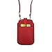 Leather Neck Pouch for Phone (Style 2) - Red