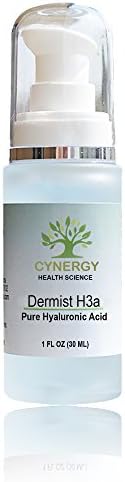 100% Pure Hyaluronic Acid - Dermist H3 for Ultimate Skin Hydration, Look Younger, Firmer, Freshest Skin, Fades Blemishes and Scars, Pulls Moisture From Air For All Day Hydration, 100% Guarantee