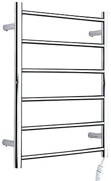 LI 60W Contemporary Wall Mount Stainless Steel Polished Finish Circular Tube Towel Warmmer Drying Rack , 110-120V