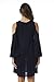 Riviera Sun Cold Shoulder Dress 21825-NVY-3X Navy