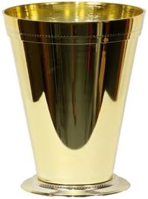 4 1/2" Plastic Mint Julep Cup Gold - Sold by box - 36 Per Box