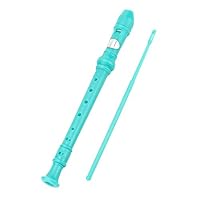 8Bees Descant Soprano Recorder 8 Hole with Cleaning Rod,Basic Musical Instrument for School Student(Green)