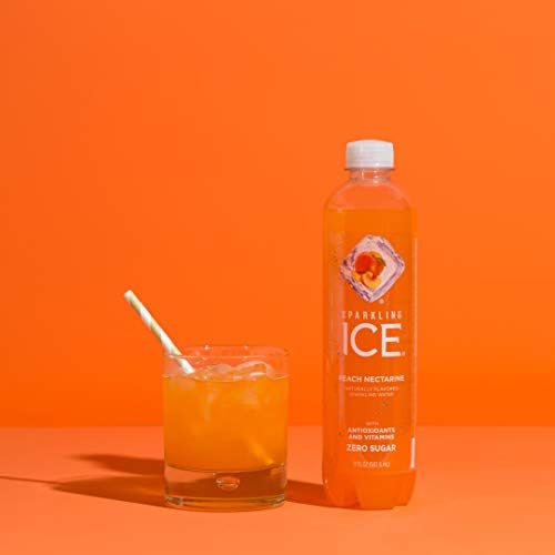 Sparkling Ice Peach Nectarine Water, with 17 Fl. Oz (Pack of 12) FREE