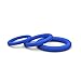 LYNK Pleasure Products Loop Cock Rings - Medical Grade Silicone Penis Enhancer Set for Men - Last Longer & Get Harder Erections - Supports ED - Set of 3 Small Medium Large - Blue